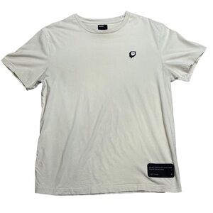 Twitch Light Cream Motto Livestream Gamer short sleeve crew neck t-shirt L